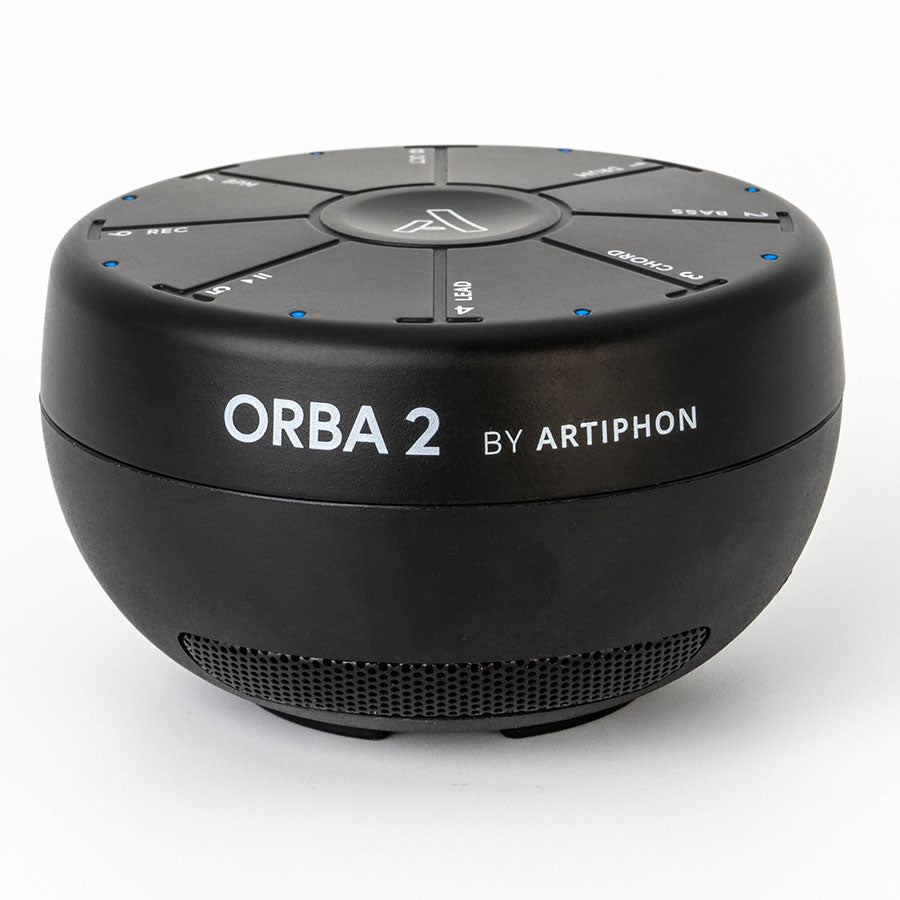 Orba by Artiphon, showing the front view without its sleeve.