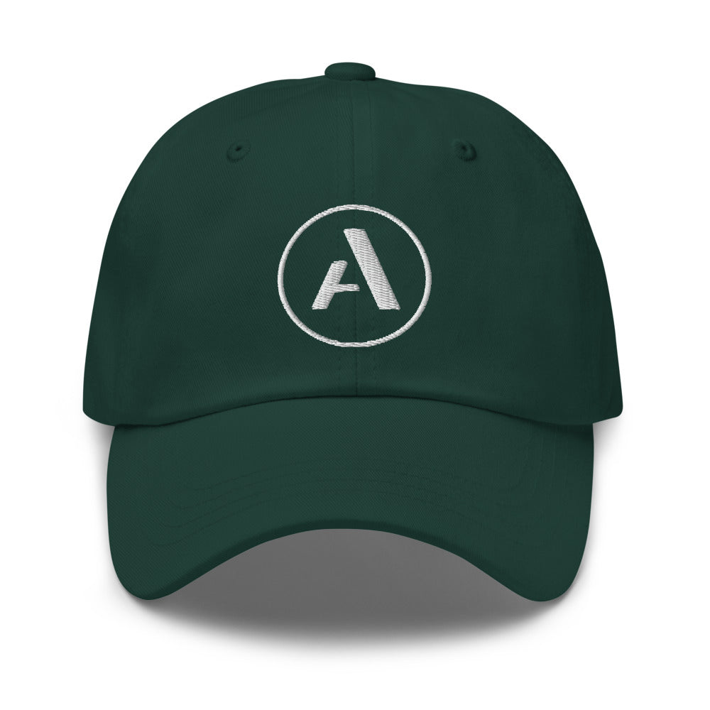 Artiphon A Logo Dad Hat Spruce Green Front