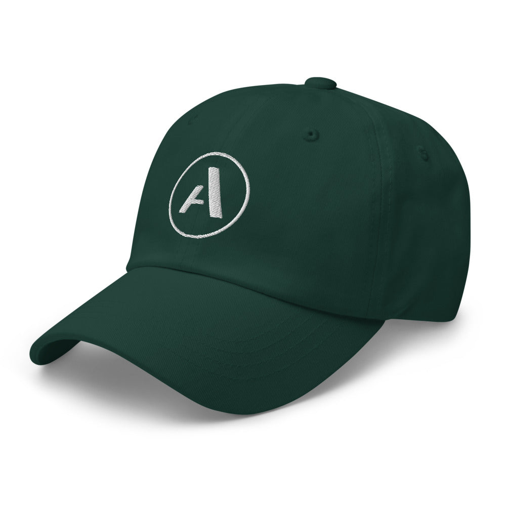 Artiphon A Logo Dad Hat Spruce Green Left Side