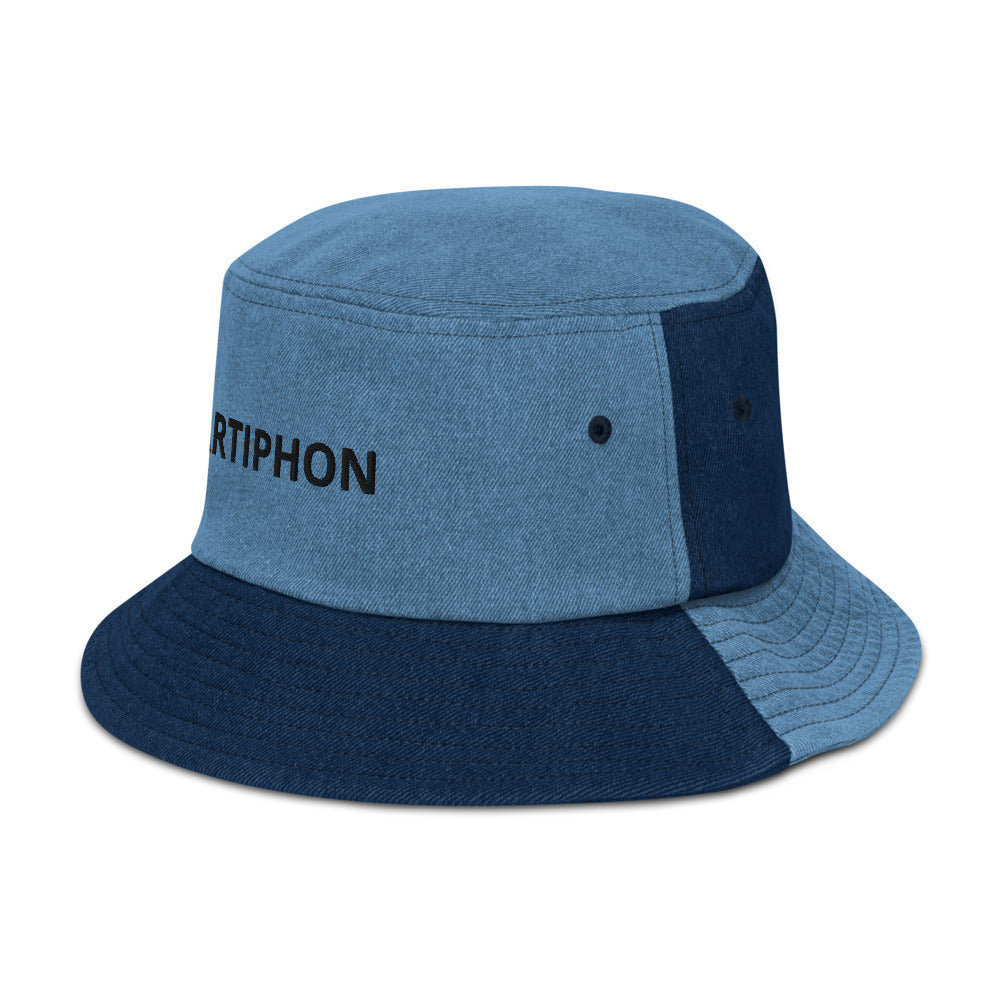 Artiphon Full Logo Light Denim Bucket Hat Left Side