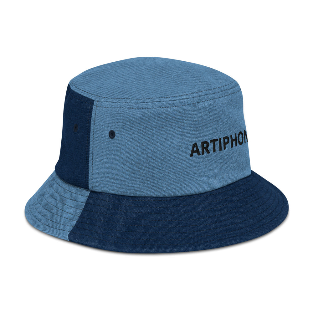 Artiphon Full Logo Light Denim Bucket Hat Right Side