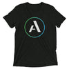 Artiphon A Logo Tri-Blend T-Shirt Front Charcoal/ Black 